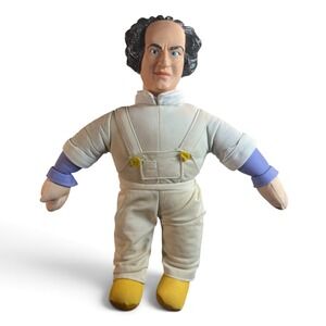Vintage 1999 The Three Stooges Larry Fine Plush Doll Play-By-Play 12 Inch Figure